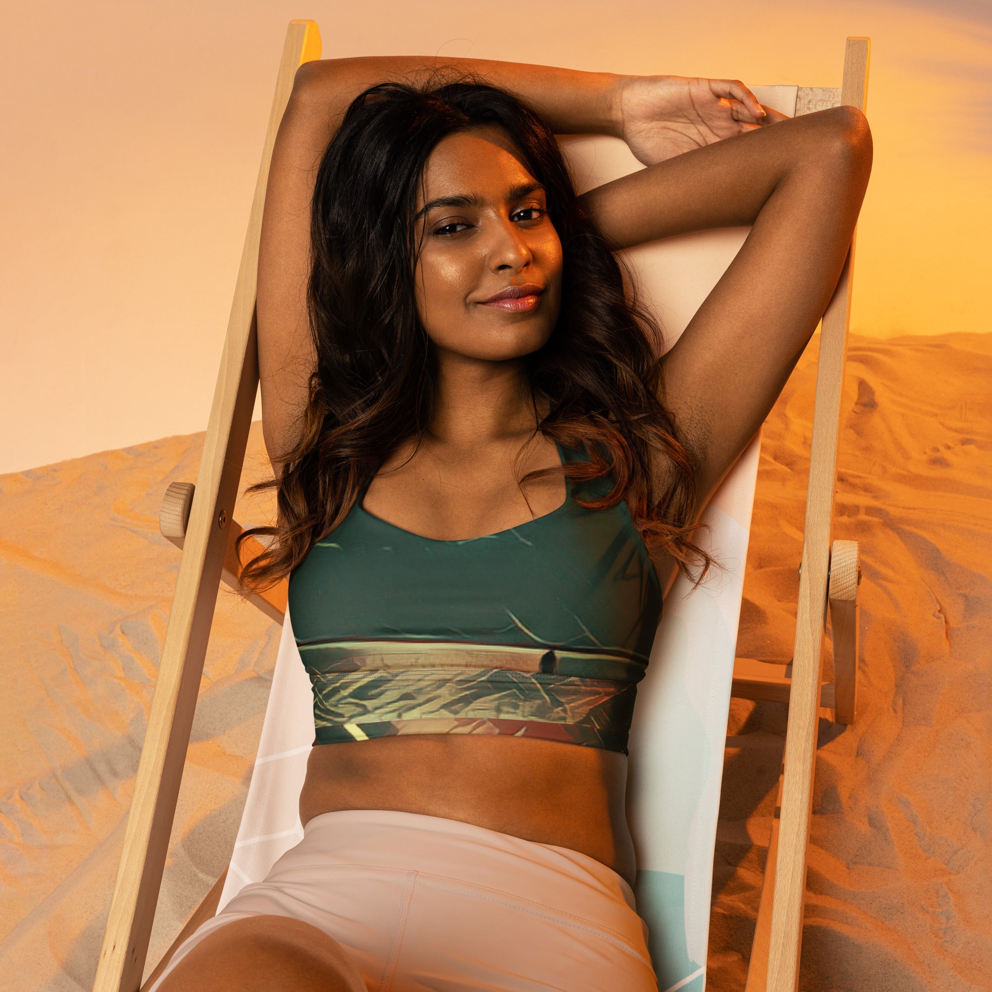 Recycled Longline Sports Bra