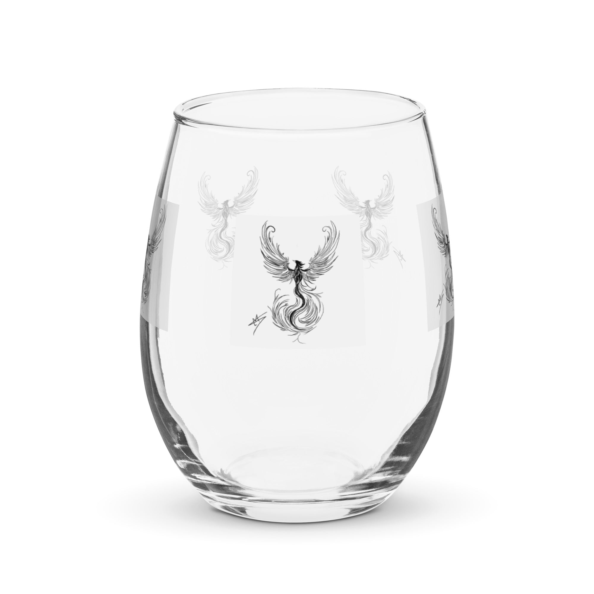 Stemless wine glass