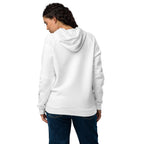 Under Armour hoodie, plush fleece, white, back view; cozy and versatile from gym to street.
