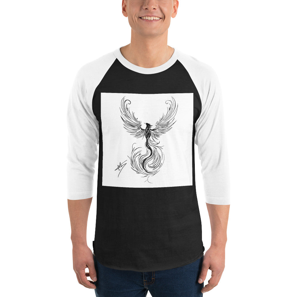 3/4 sleeve raglan shirt