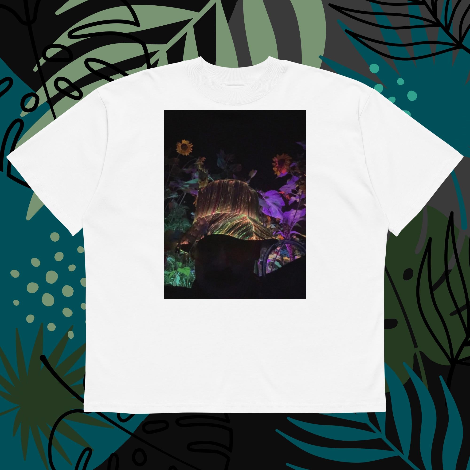 Unisex organic oversized high neck t-shirt