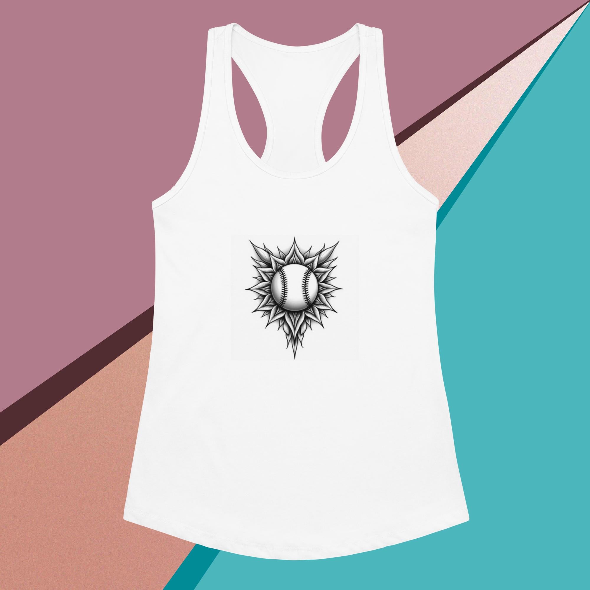 Women’s fitted racerback tank top